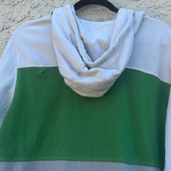 Oakley Striped Hooded Zip up Sweatshirt Grey/Green/Cream Mens Size M - Picture 6 of 7